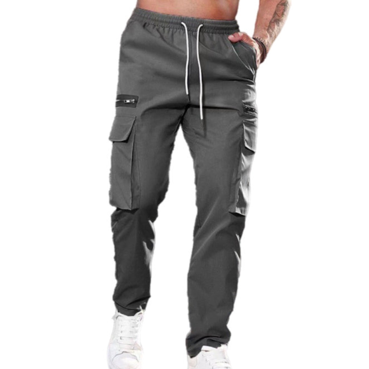 Tie Waist Cargo Pants