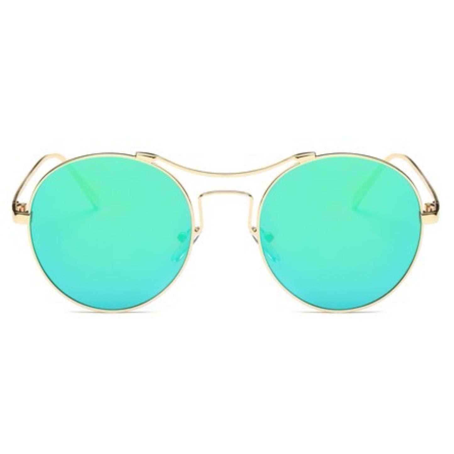 Round Mirrored Sunglasses