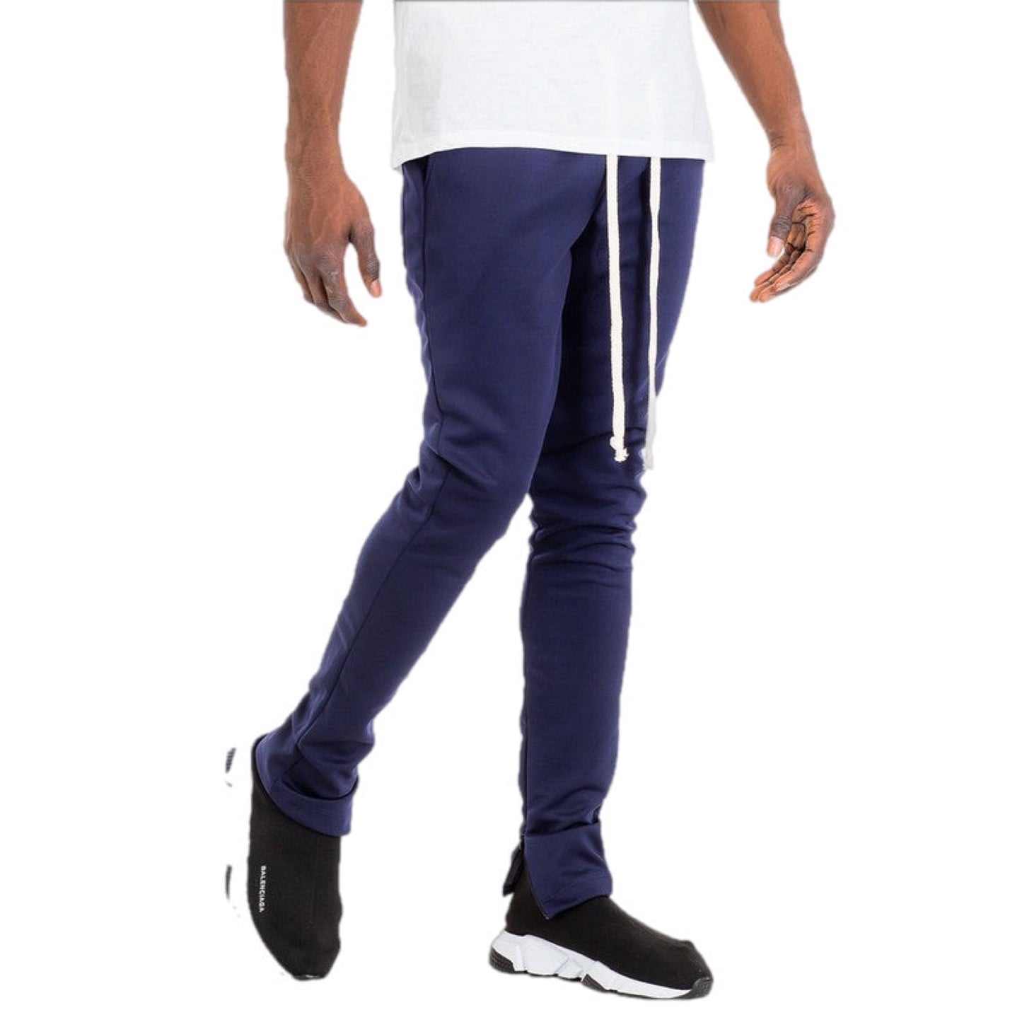 Zipper Ankle Basic Track Pants