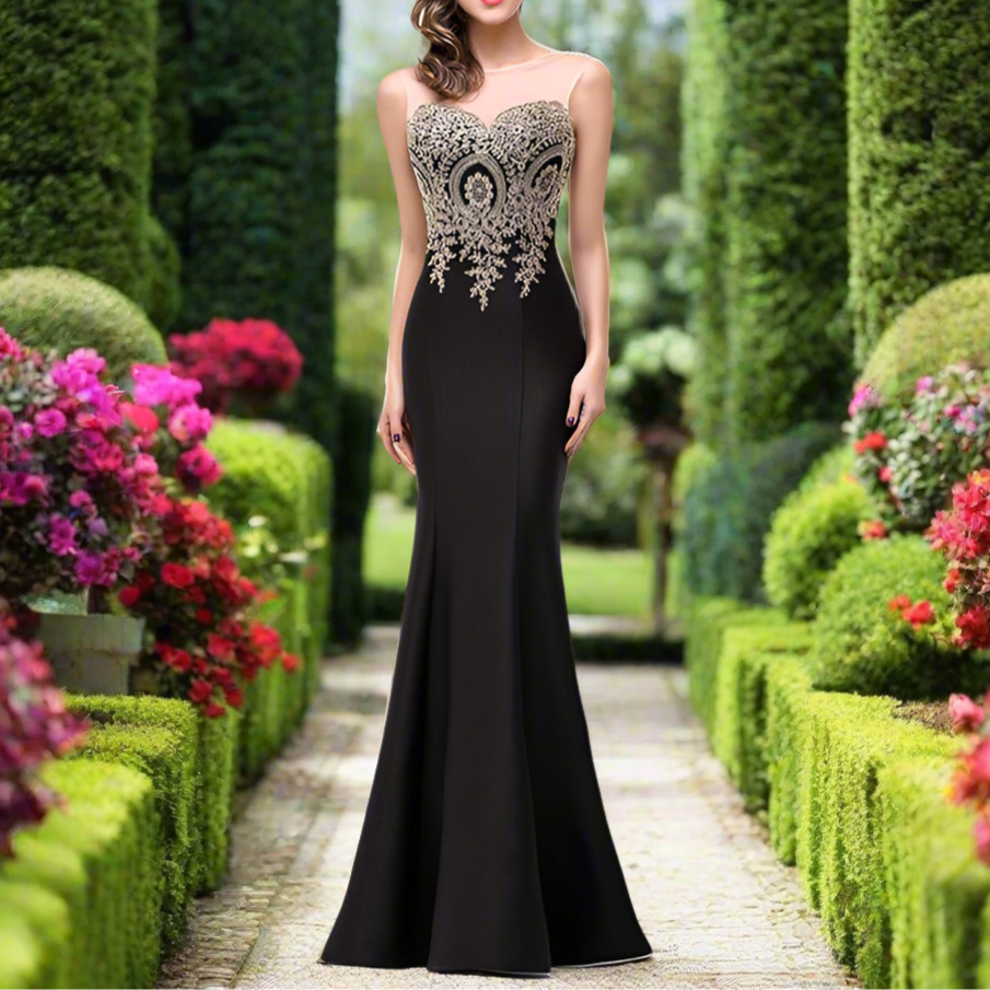 Bodycon Sweetheart Neck Gown