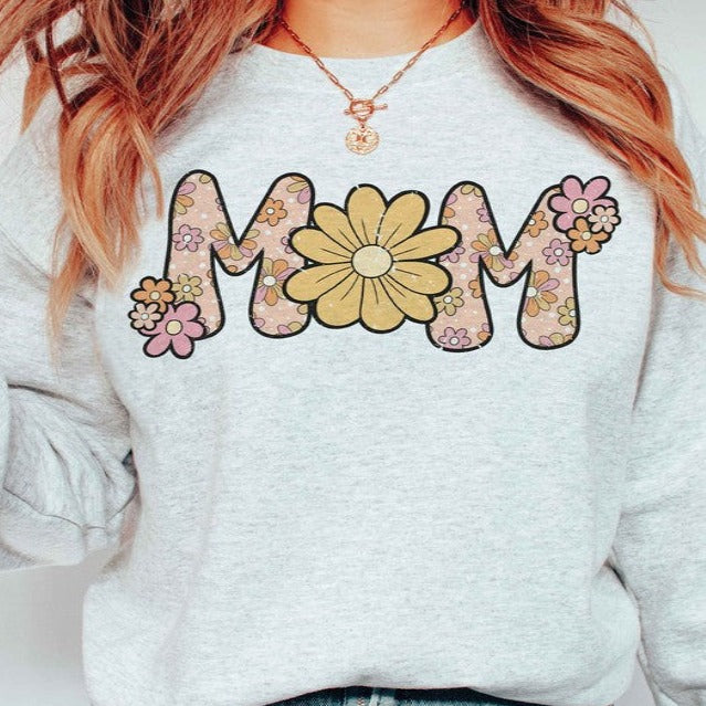 FLORAL MOM Graphic Sweatshirt