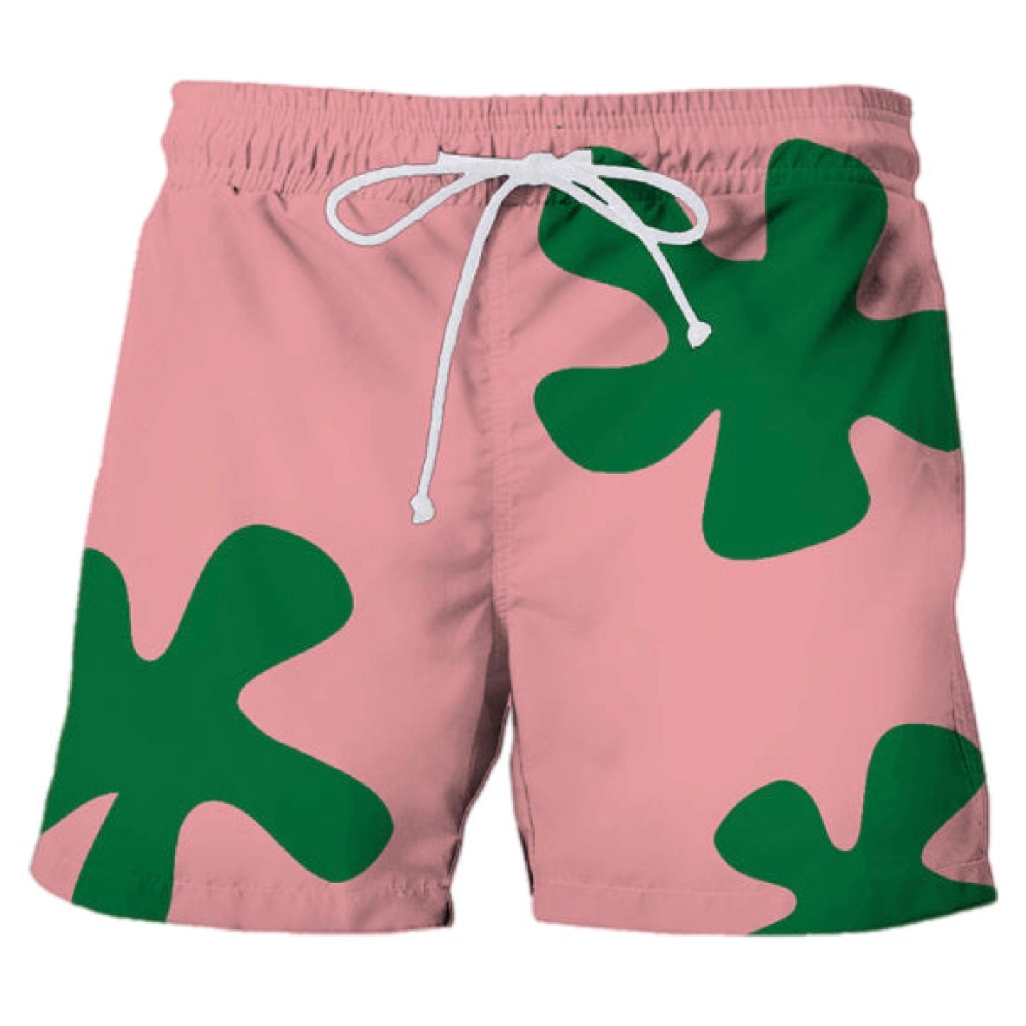 Flower Print Swim Trunks