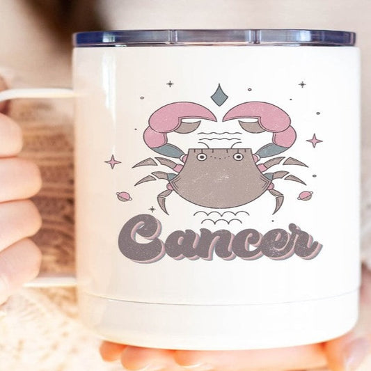 Cancer Astrological Sign Coffee Travel Cup