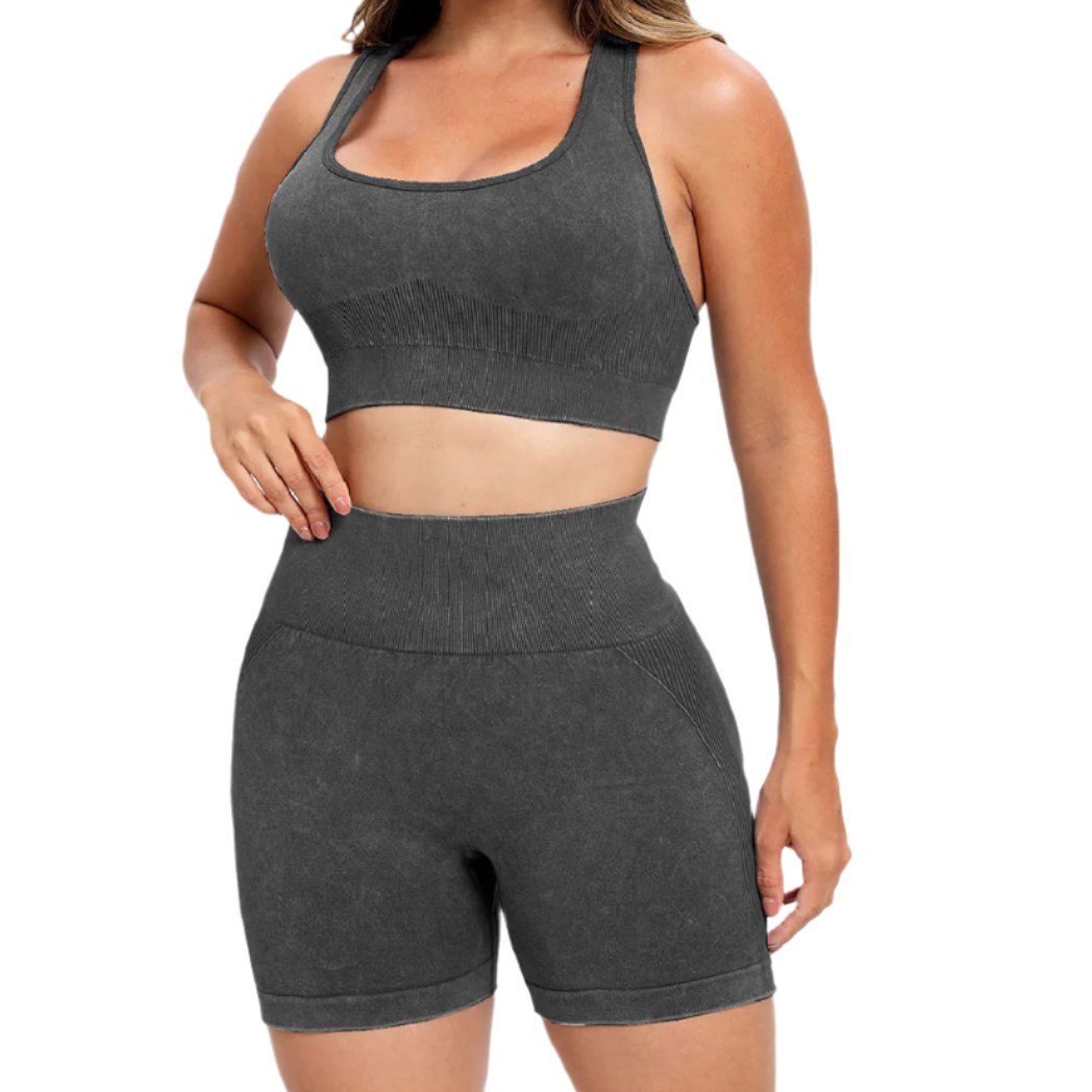 Scoop Neck Wide Strap Top & Shorts Active Set