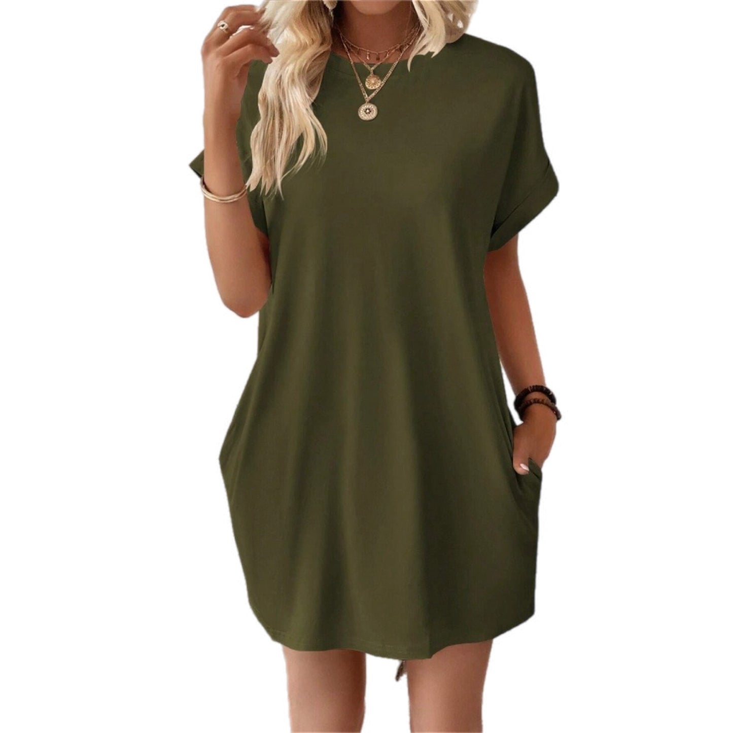 Casual Loose-Fit T-Shirt Dress