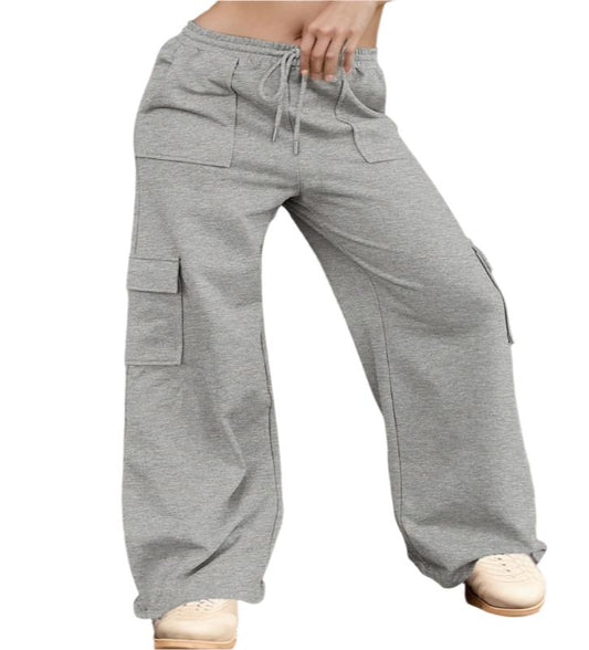 Drawstring Active Pants with Pockets