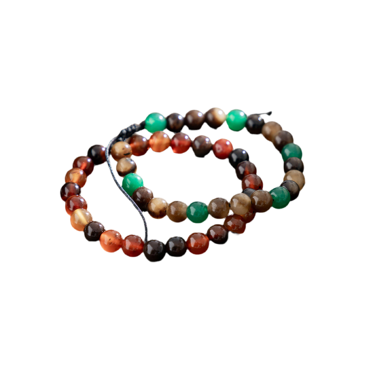 Agate Beaded Adjustable Bracelet