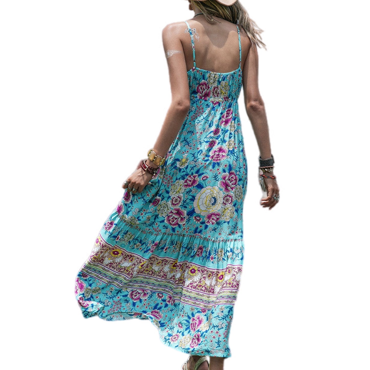 Boho Rhapsody Tiered Maxi Dress