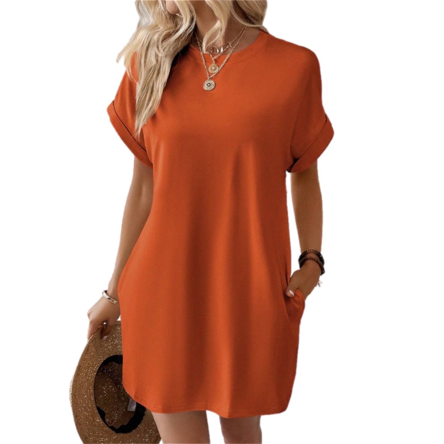 Casual Loose-Fit T-Shirt Dress