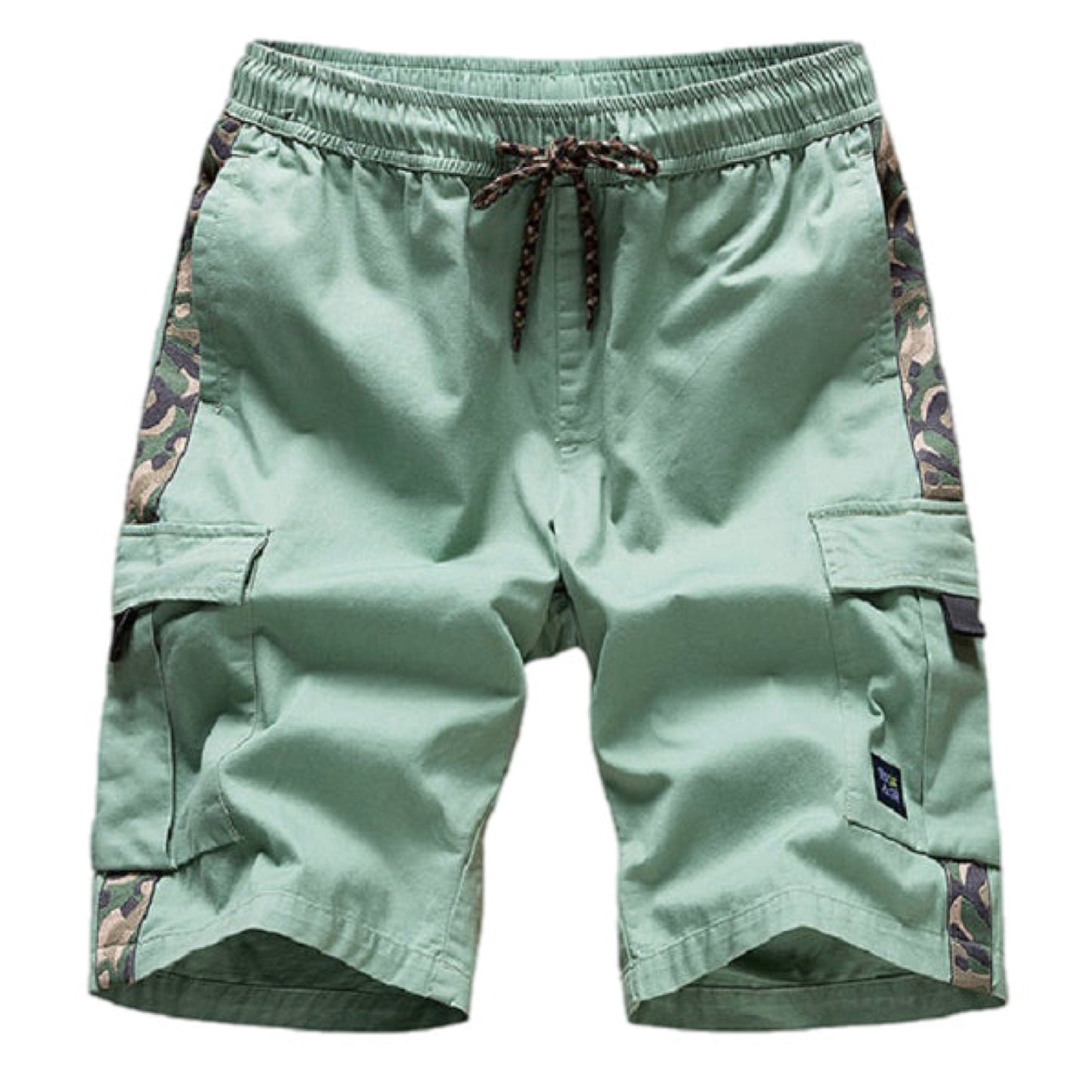 Camouflage Print Multi Pocket Cargo Shorts