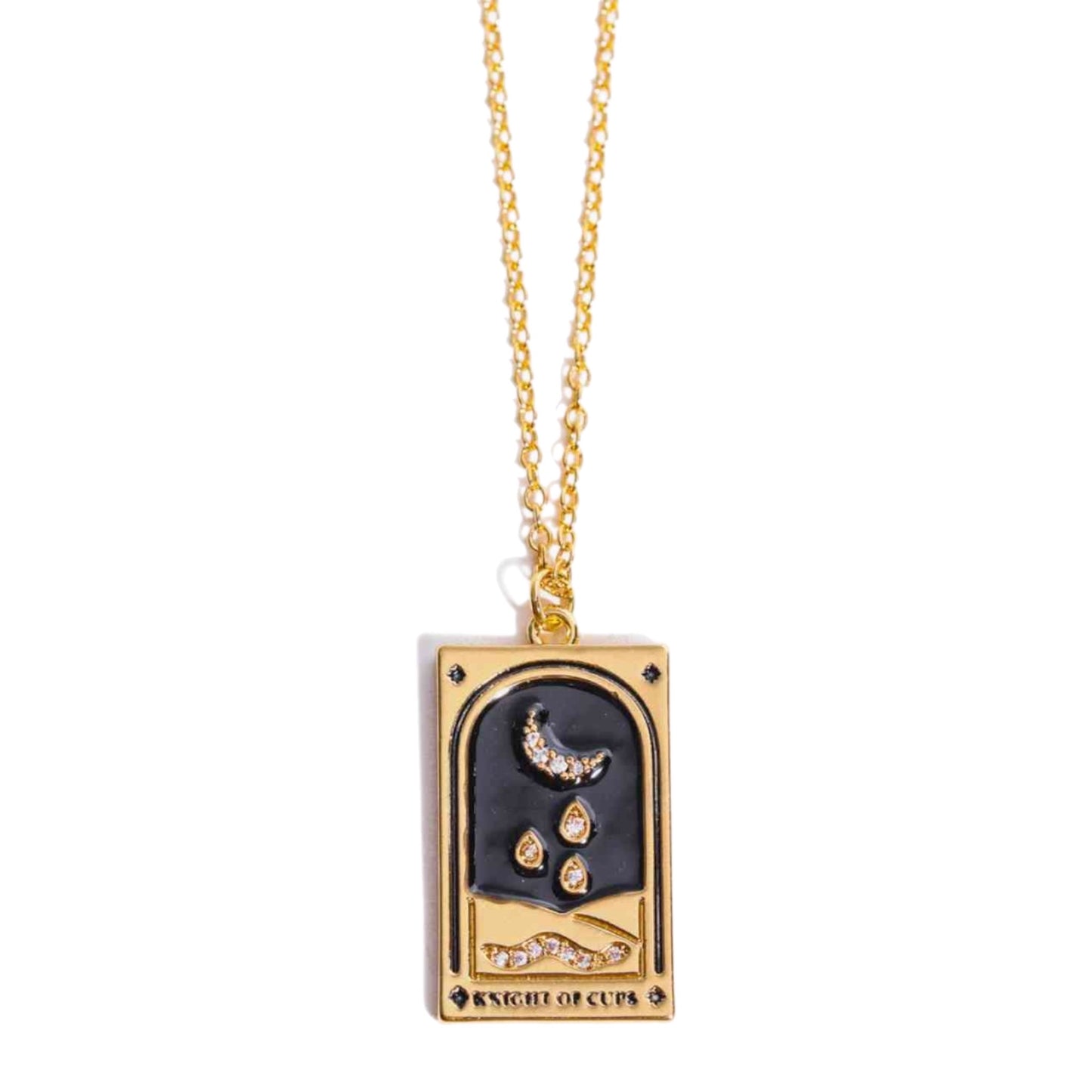 Gold Tarot Card Necklace