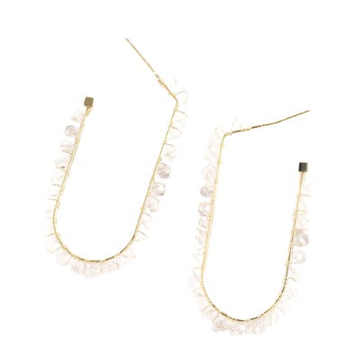 Beaded Hoop Earrings