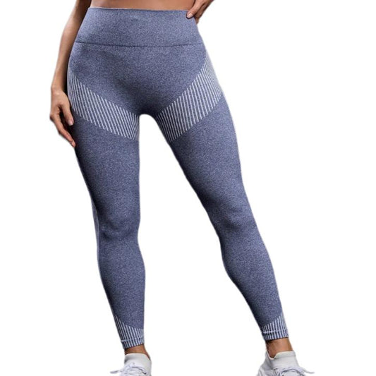 Striped High Waist Active Pants