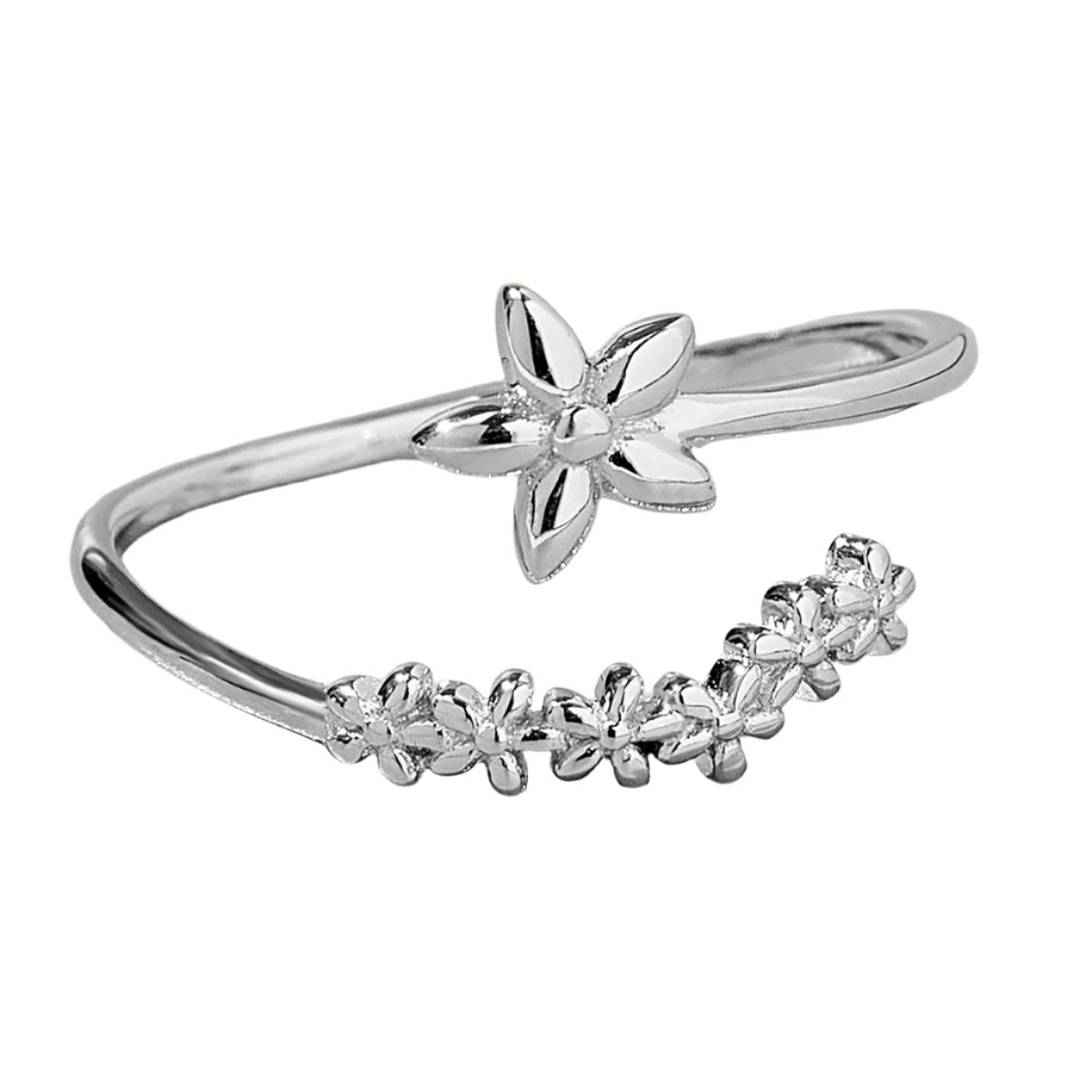 925 Sterling Silver Flower Ring