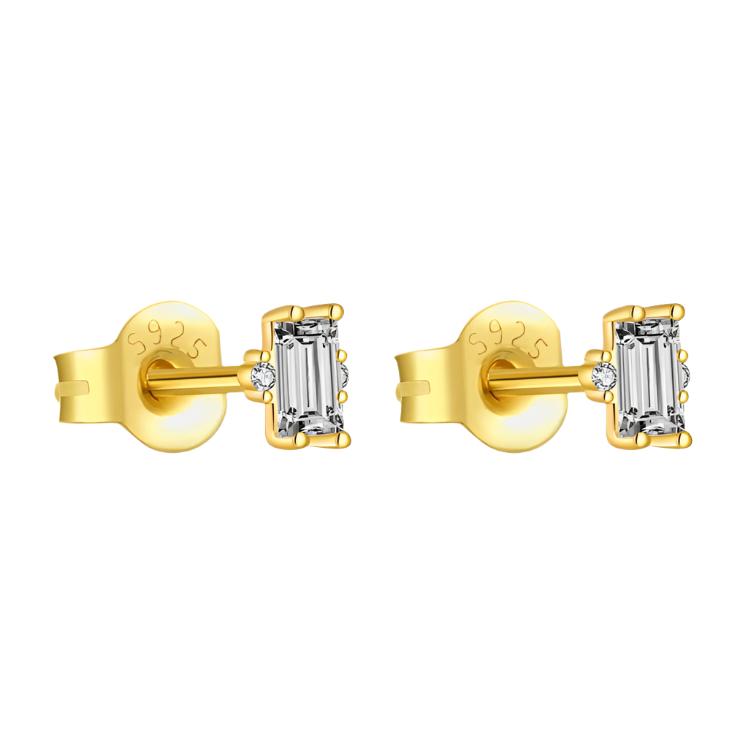 925 Sterling Silver CZ Stud Earrings