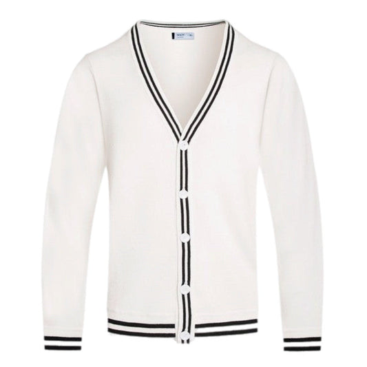 Classic Varsity-Inspired Men's Cardigan