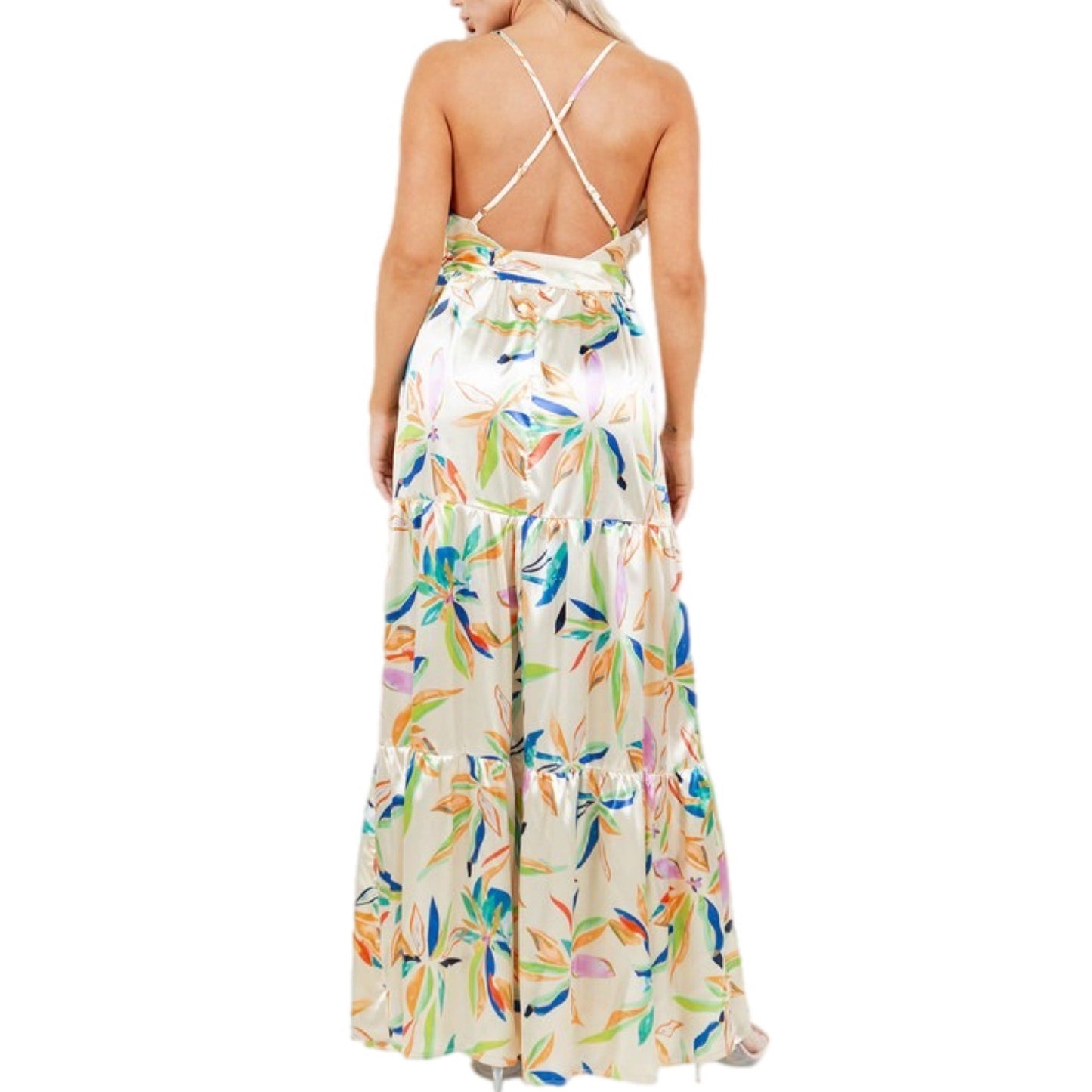 Yellow Floral Maxi Dress