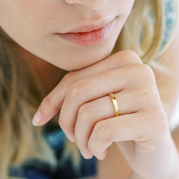 Hammered Boyfriend Ring