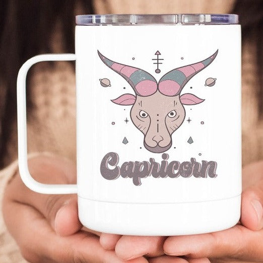 Capricorn Astrological Sign Travel Coffee Cup