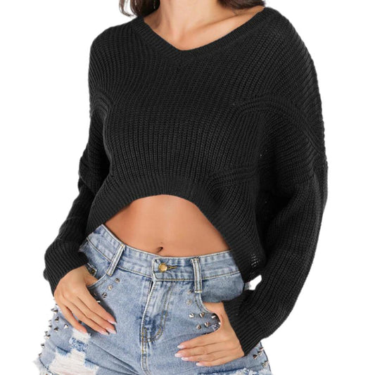 V-Neck Long Sleeve Sweater