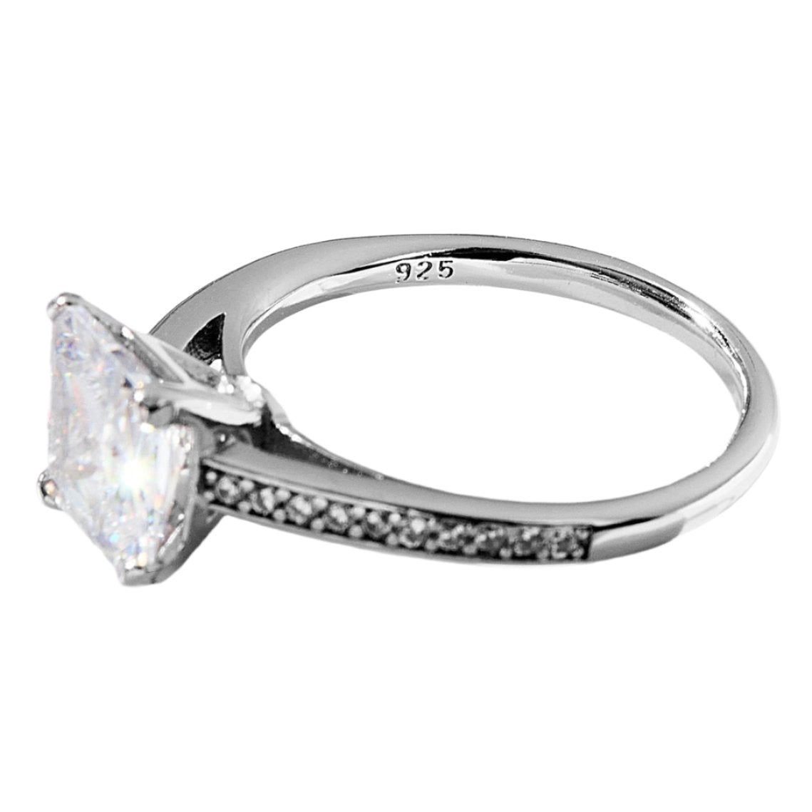 925 Sterling Silver Zircon Ring