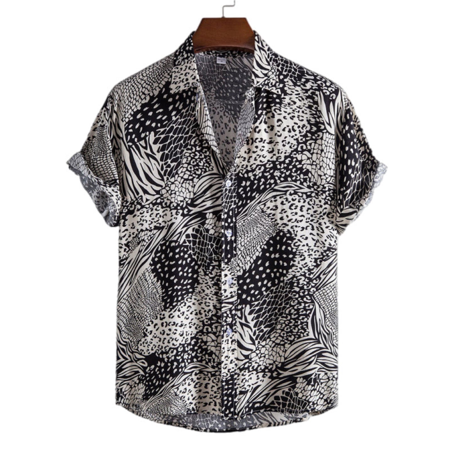 Floral Short Sleeve Button Up Shirt