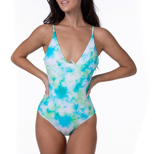 Tie Dye One Piece Swimsuit