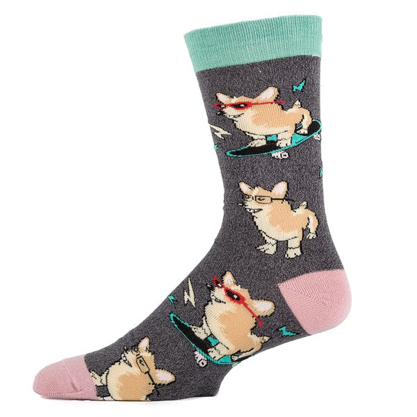 Corgi Boi - Cotton Crew Funny Socks