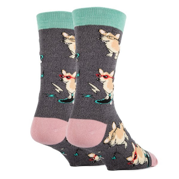 Corgi Boi - Cotton Crew Funny Socks