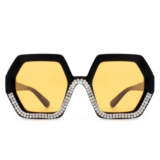 Oversize Rhinestone Sunglasses