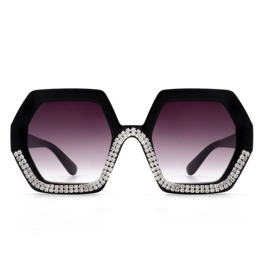 Oversize Rhinestone Sunglasses