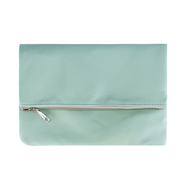 Large Vegan Leather Clutch