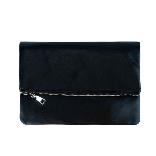 Large Vegan Leather Clutch