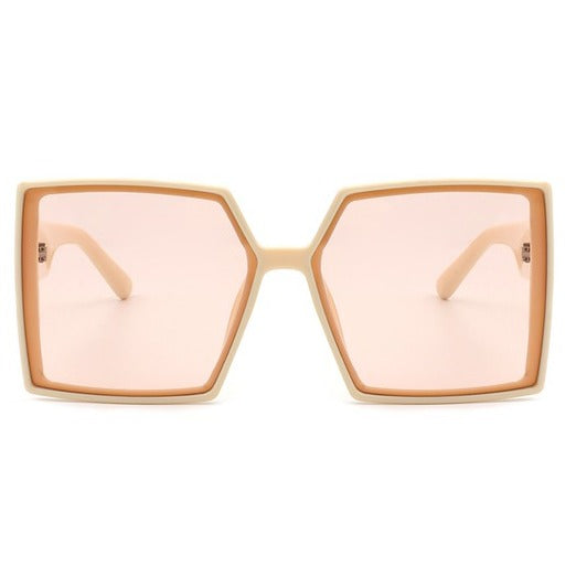 Square Flat Top Oversized Sunglasses