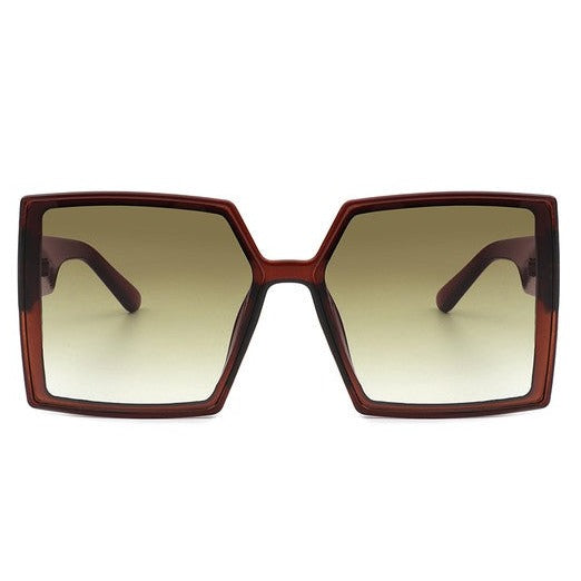 Square Flat Top Oversized Sunglasses