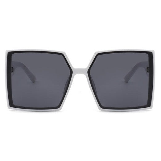 Square Flat Top Oversized Sunglasses