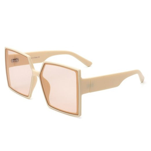 Square Flat Top Oversized Sunglasses