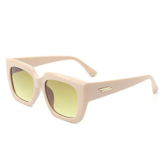 Square Retro Flat Top Cat Eye Sunglasses