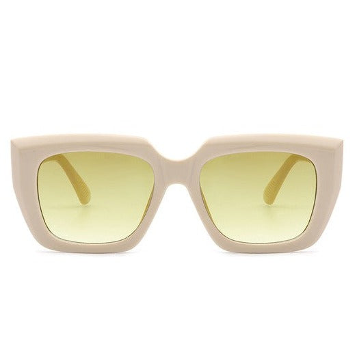 Square Retro Flat Top Cat Eye Sunglasses