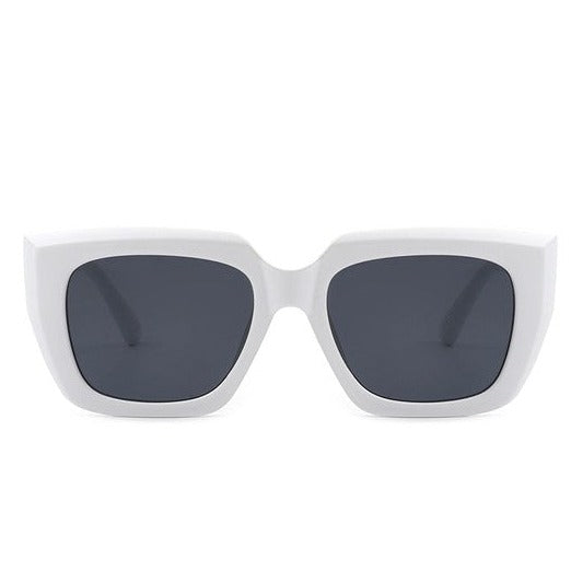 Square Retro Flat Top Cat Eye Sunglasses