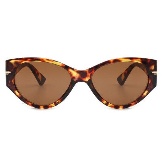 Round Retro Cat Eye Sunglasses