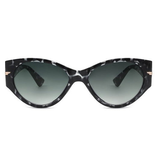 Round Retro Cat Eye Sunglasses