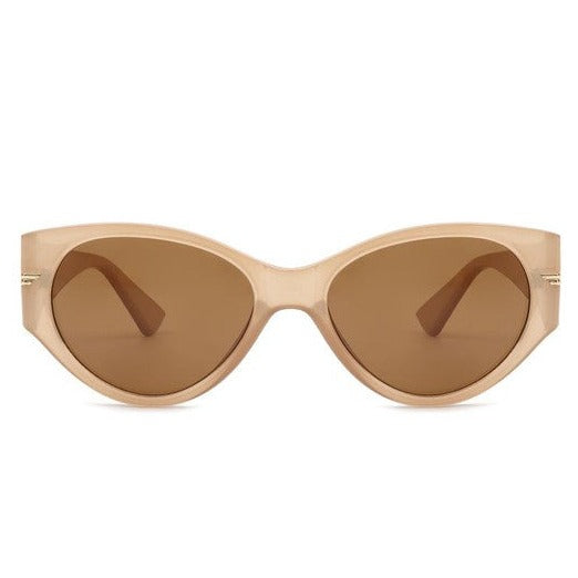 Round Retro Cat Eye Sunglasses