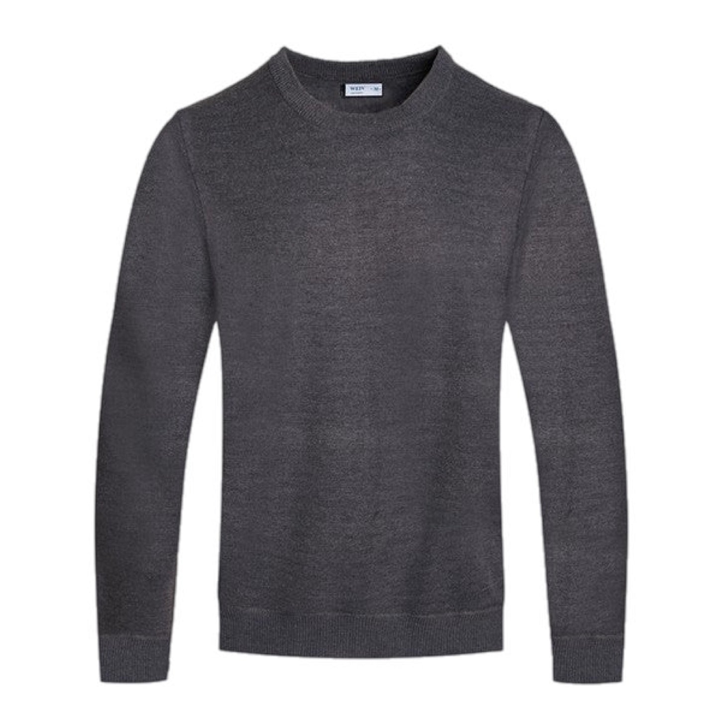 Solid Color Round Neck Sweater