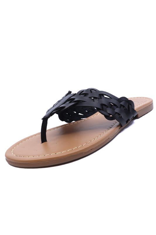 Woven Thong Sandals