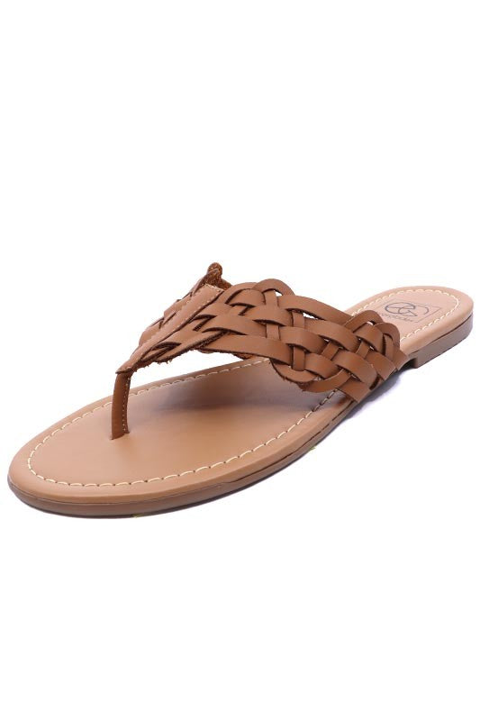 Woven Thong Sandals