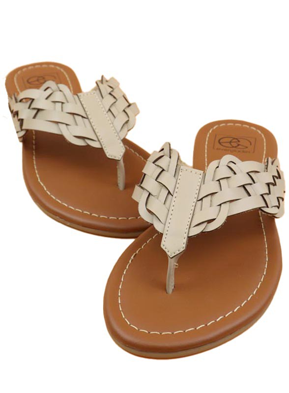 Woven Thong Sandals