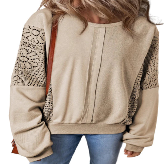 Round Neck Long Sleeve Sweatshirt