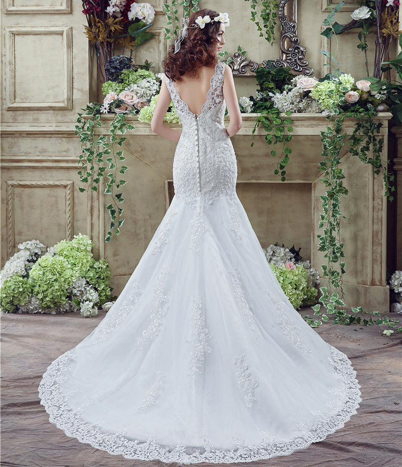 Lace Mermaid Wedding Gown