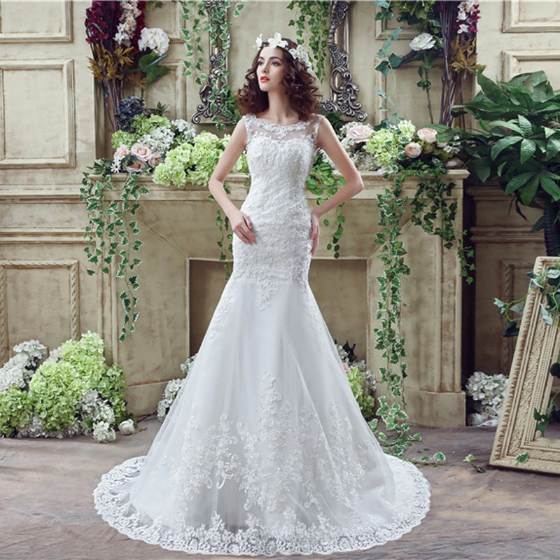 Lace Mermaid Wedding Gown